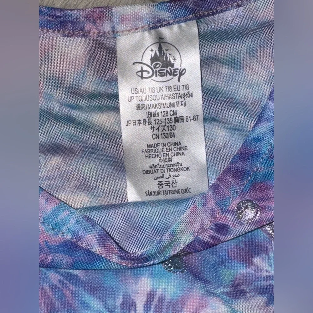 Disney Blue and Purple Tie-Dye Kids Dress - Picture 3 of 3